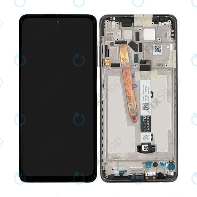 Xiaomi Poco X3 Pro - LCD Kijelző + Érintőüveg + Keret (Phantom Black) - 560002J20S00 Genuine Service Pack