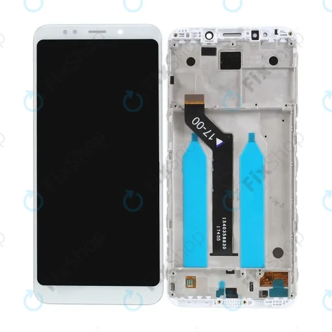 Xiaomi Redmi 5 Plus (Redmi Note 5) - LCD Kijelző + Érintőüveg + Keret (White) TFT