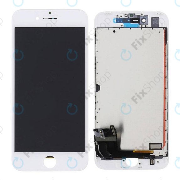 Kijelző iPhone 7, White, Érintőüveg kerettel, Refurbished