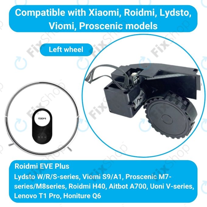 Roidmi EVE Plus - Kerék Motorral (Bal) (Fekete)
