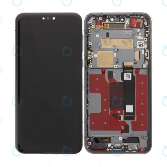 Honor Magic7 Pro - LCD Kijelző + Érintőüveg + Keret (Midnight Black) OLED