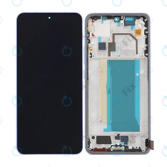 Xiaomi 13T, 13T Pro - LCD Kijelző + Érintőüveg + Keret (Alpine Blue) OLED