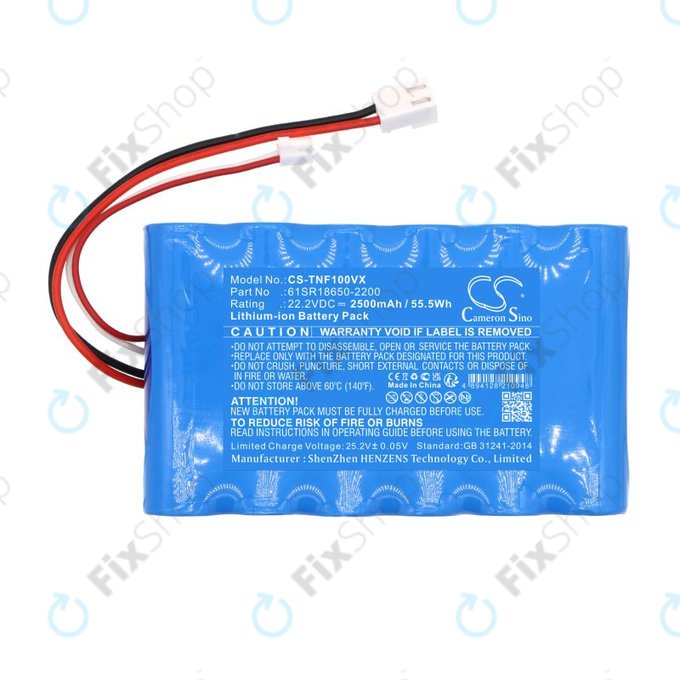 Akkumulátor ETA Aquamaster 1230, Tineco iFloor Wet Dry Vacuum, 2500mAh, Li-Ion, 22.2V, 61SR18650-2200, HQ