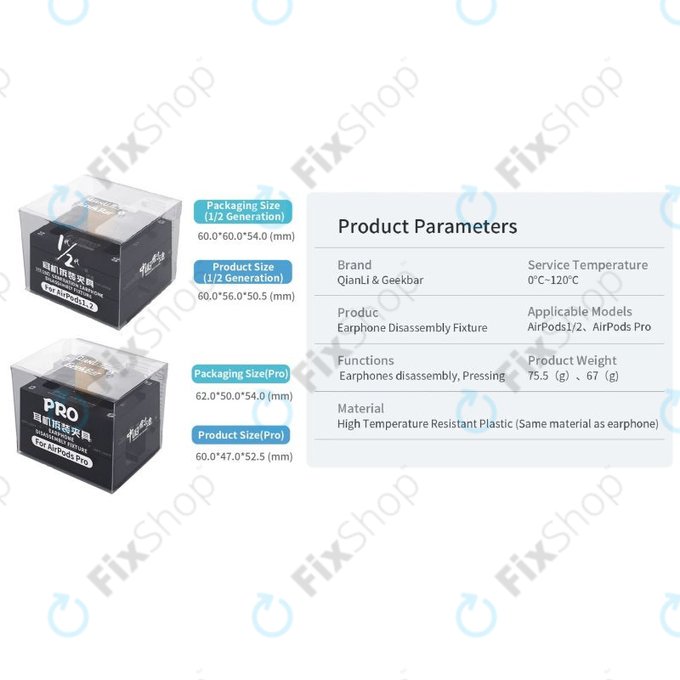 QianLi - Rögzítő, javító és szétszerelő eszköz (AirPods 1/2/Pro)