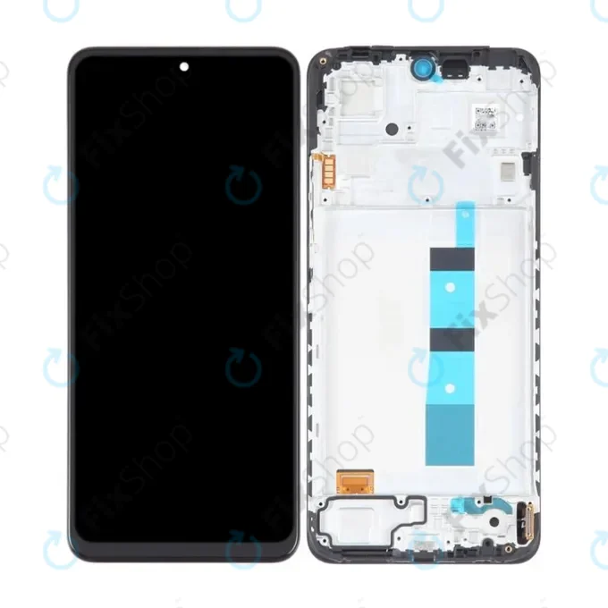 Xiaomi Redmi Note 12 - LCD Kijelző + Érintőüveg + Keret (Onyx Gray) TFT