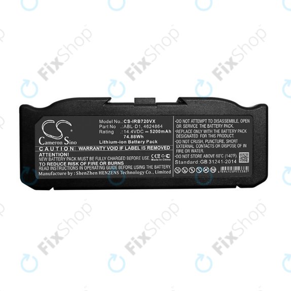 iRobot Roomba e-series, i-series - Akkumulátor ABL-D1, 4624864, ABL-D2 Li-Ion 14.4V 5200mAh HQ