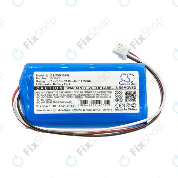 Akkumulátor Televes H30FLEX, 2600mAh, Li-Ion, 7.4V, E-1982, HQ