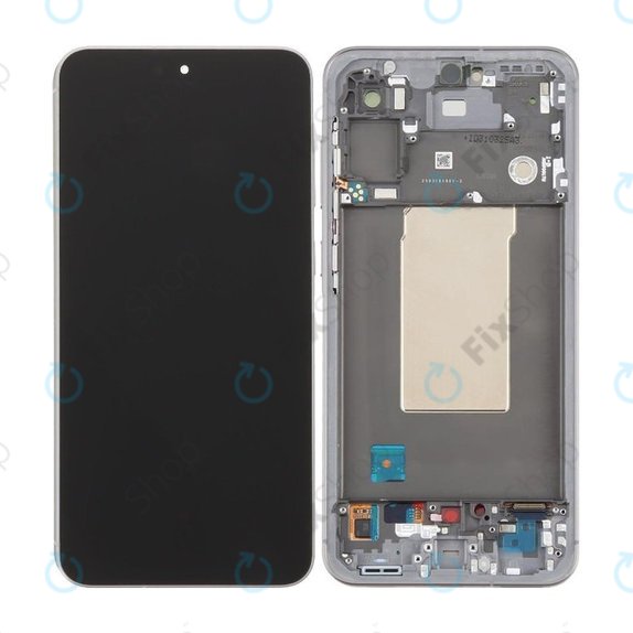 Samsung Galaxy A56 A566E - LCD Kijelző + Érintőüveg + Keret (Awesome Lightgray) TFT