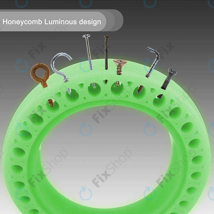 Xiaomi Mi Electric Scooter 1S, 2 M365, Essential, Pro, Pro 2 - Tartós, Teljes Tubeless Gumiabroncs (Green Fluorescent)
