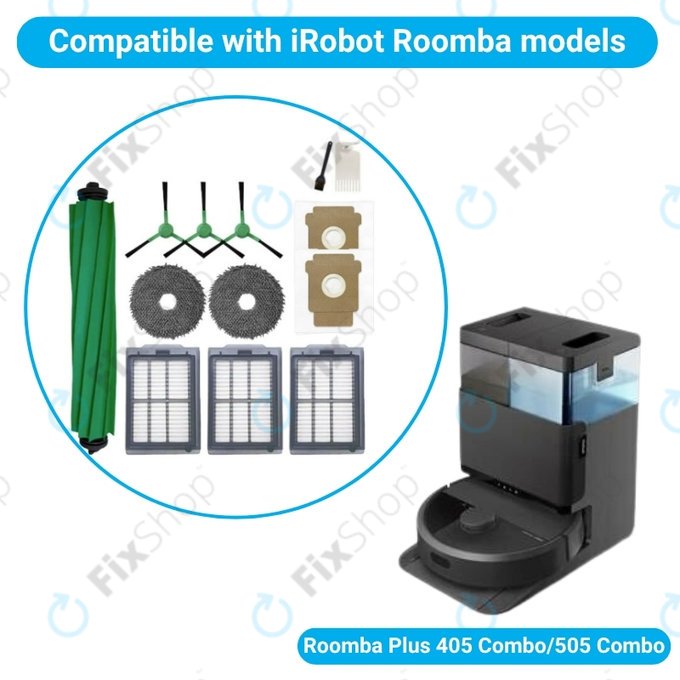 iRobot Roomba Plus 405 Combo, 505 Combo - Komplett kiegészítő készlet