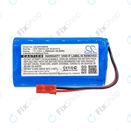 Akkumulátor Electropan ilife V5, V5s, 2600mAh, Li-Ion, 11.1V, ICP 186500-22F-M-3S1P-S, HQ