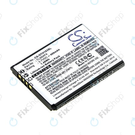 Akkumulátor Alcatel OneTouch 1013, 1035D, 1046D, 400mAh, Li-Ion, 3.7V, TLi004FA, HQ