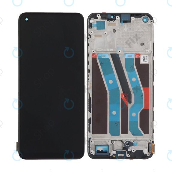 Realme 10 4G - LCD Kijelző + Érintőüveg + Keret (Blue) TFT