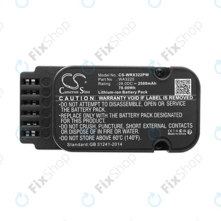 Akkumulátor Worx Landroid WG790, WG796, L1500, L2000, 2500mAh, Li-Ion, 28V, WA3225, HQ