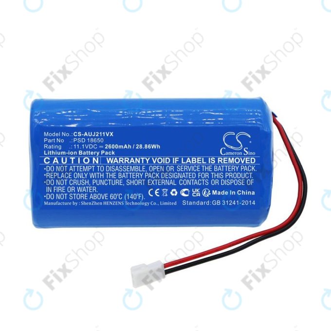 Akkumulátor Aquajack 211, 2600mAh, Li-Ion, 11.1V, PSD 18650, HQ