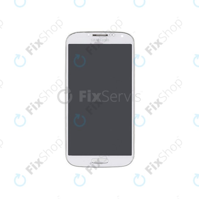 Samsung Galaxy S4 i9505 - LCD Kijelző + Érintőüveg + Keret (White Frost) OLED