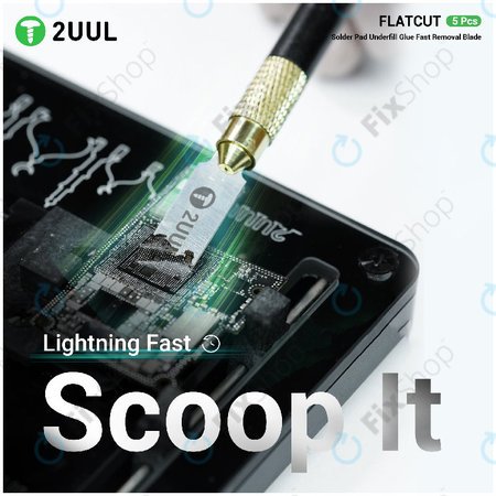 Underfill ragasztó eltávolító penge, lapos vágású, 2UUL DA28, 5db/csomag
