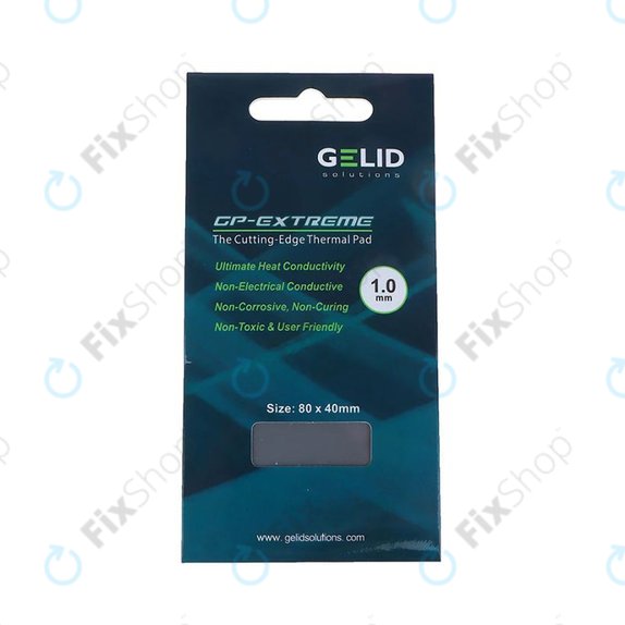 Hővezető pad GELID GP-Extreme, 12 W/mK, 80 × 40 × 1.0mm