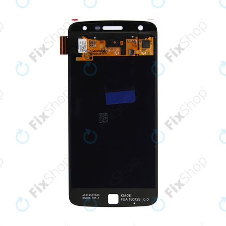 Motorola Moto Z Play XT1635-02 - LCD Kijelző + Érintőüveg (Black) - 01019104003W Genuine Service Pack