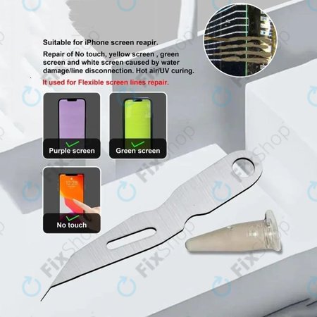 Ultravékony penge ITO/LCD vezetékek javításához – kijelzővonalak javítása és vezető ezüstpaszta alkalmazása