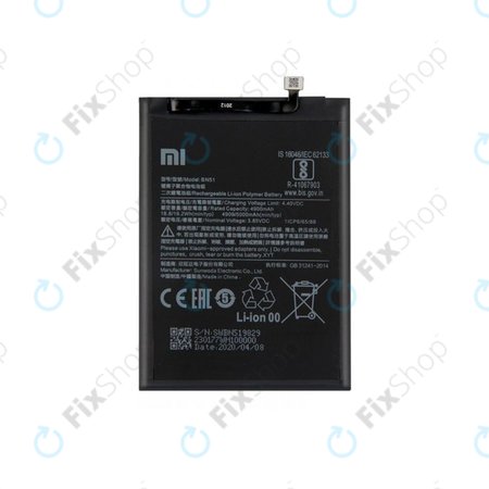 Xiaomi Redmi 8, 8A - Akkumulátor BN51 5000mAh - 46BN51W02093 Genuine Service Pack