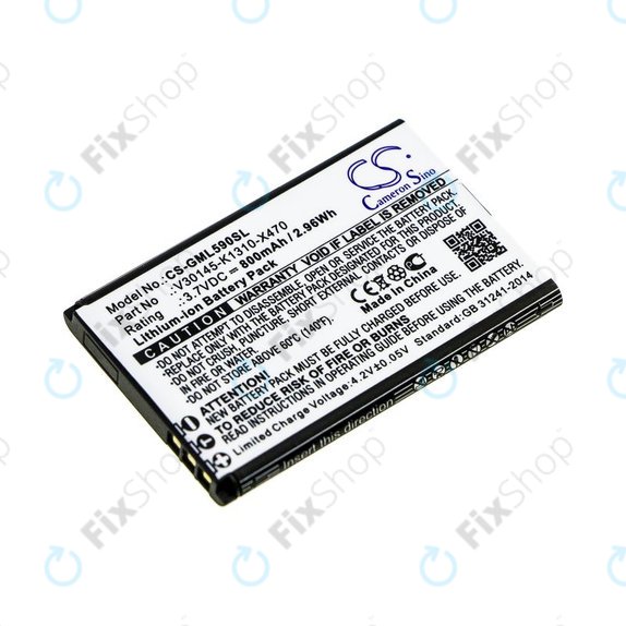 Akkumulátor Saiet Lumina, Ready, Single, Brondi Amico Favoloso, Gigaset GI390, 590, 800mAh, Li-Ion, 3.7V, V30145-K1310-X470, HQ