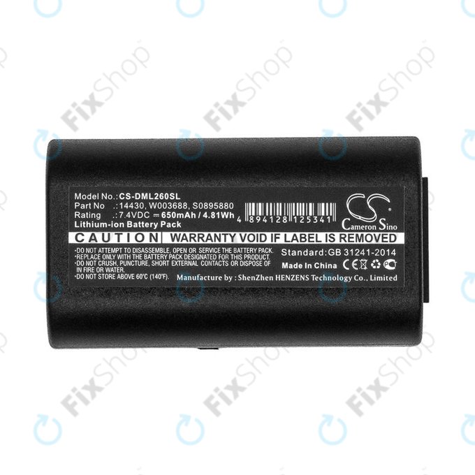 Akkumulátor Dymo 260, 280, 650, 650mAh, Li-Ion, 7.4V, 14430, HQ