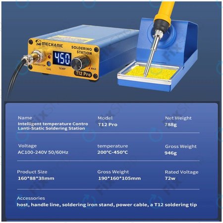 Mechanic T12 Pro - Digitális Forrasztóállomás