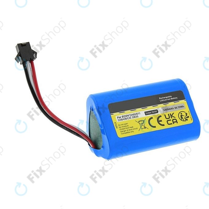 Ecovacs Deebot Slim-series, DA-series, D-series - Akkumulátor DA60-Darfon Li-Ion 10.8V 3400mAh