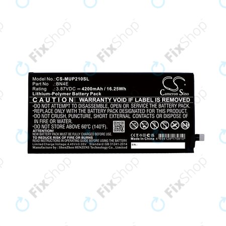 Xiaomi Mi Pad 5 - Akkumulátor BN4E 4200mAh HQ