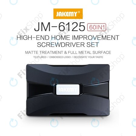 Jakemy JM-6125 - Háztartási Csavarhúzó Készlet 60in1