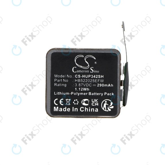 Akkumulátor Huawei Watch GT3 42mm, Watch GT3 Pro 42mm, 290mAh, Li-Pol, 3.87V, HB522025EFW, HQ