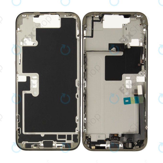 Középső keret akkumulátorral | iPhone 16 Pro Max | Natural Titanium | ZD076-00696 | Genuine Apple