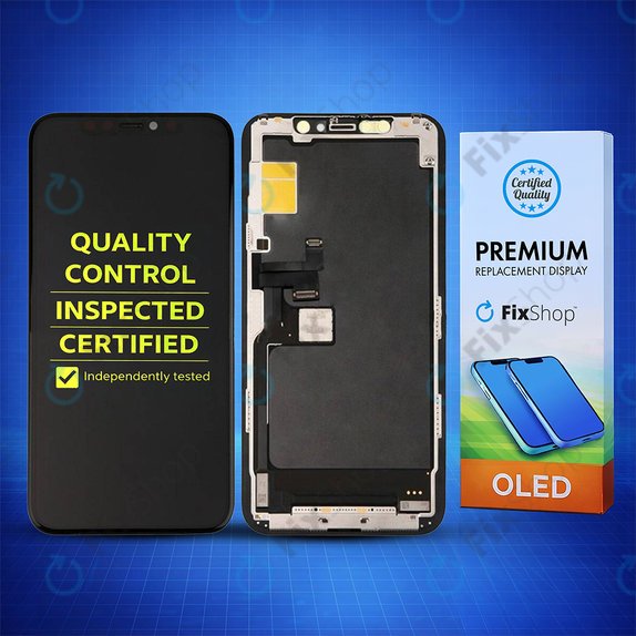 Kijelző Hard OLED iPhone 11 Pro, Érintőüveg kerettel, FixPremium