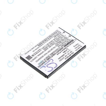 Akkumulátor Casio Exilim Card Ex-S880, 650mAh, Li-Ion, 3.7V, NP-20, HQ