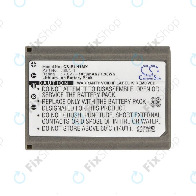 Akkumulátor Olympus E-M5, 1050mAh, Li-Ion, 7.6V, BLN-1, HQ