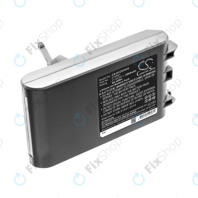 Dyson V8 - Akkumulátor 215681, PM8-US-HFB1497A Li-Ion 21.6V 2800mAh HQ