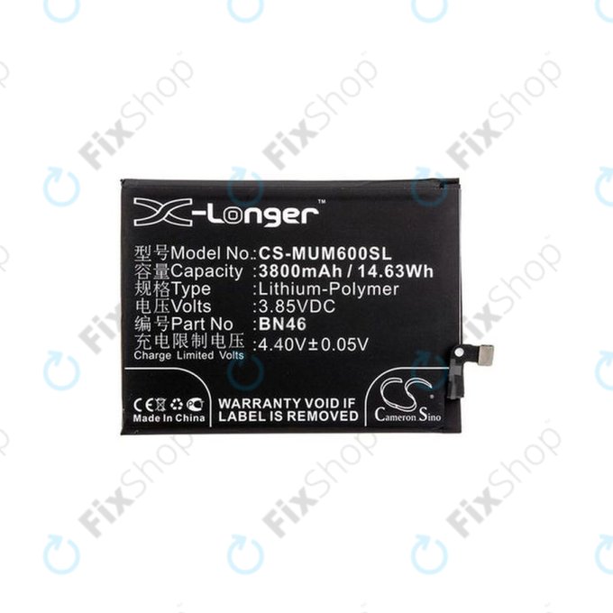 Xiaomi Redmi Note 8T, Redmi 7, Redmi 8A - Akkumulátor BN46 3800mAh HQ