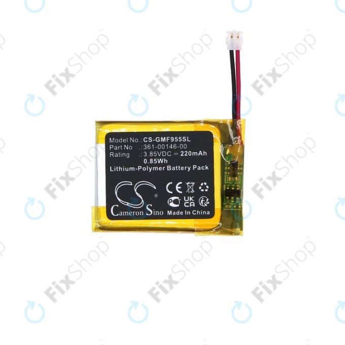 Akkumulátor Garmin Forerunner 955 Solar, 220mAh, Li-Pol, 3.85V, 361-00146-00, HQ