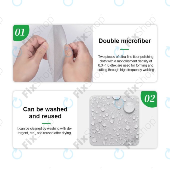 Relife RL-045C - Mikroszálas Tisztító Kendő