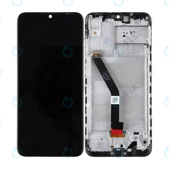 Huawei Honor 8A, Honor Play 8A - LCD Kijelző + Érintőüveg + Keret (Black) TFT