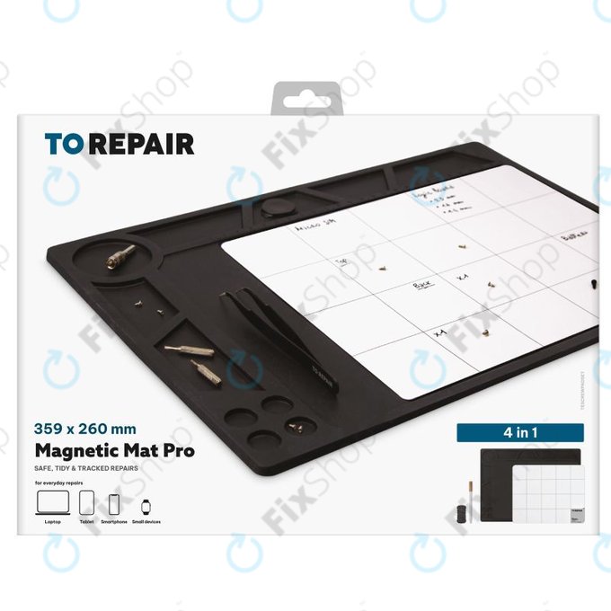 SBS - Mágneses Pro alátét csavarokhoz és apró alkatrészekhez, fekete