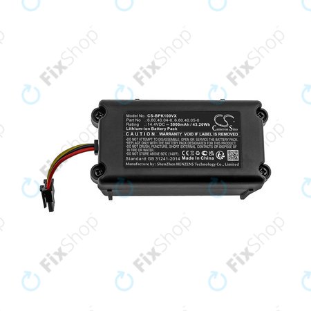 Akkumulátor Sencor SRV 9250, SRV 8250, SRV 6250, SRV 4250, Blaupunkt XSMART, SRX 1002, Li-ion, 14.4V, 3000mAh, HQ