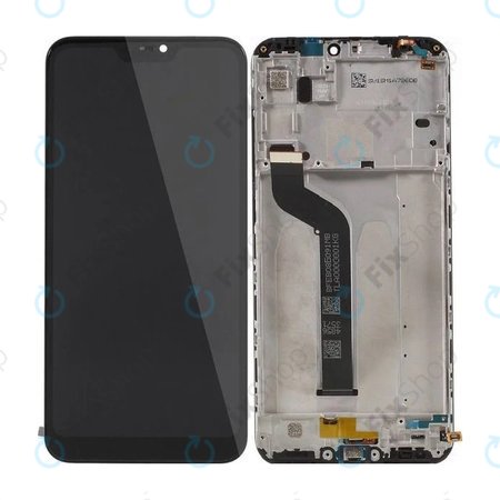 Xiaomi Mi A2 Lite (Redmi 6 Pro) - LCD Kijelző + Érintőüveg + Keret (Black) - 560610035033 Genuine Service Pack