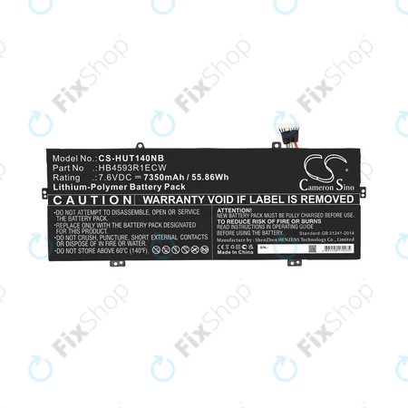 Huawei MateBook X Pro - Akkumulátor HB4593R1ECW 7350mAh HQ