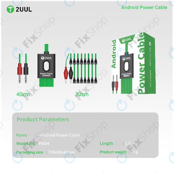Android szerviz tápkábel, 16-az-1-ben, 2UUL PW04