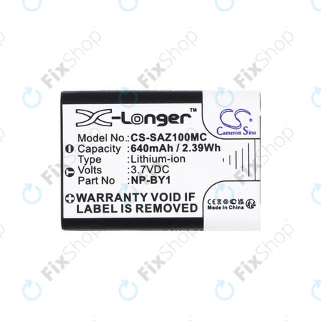 Akkumulátor Sony HDR-AZ1, 640mAh, Li-Ion, 3.7V, NP-BY1, HQ