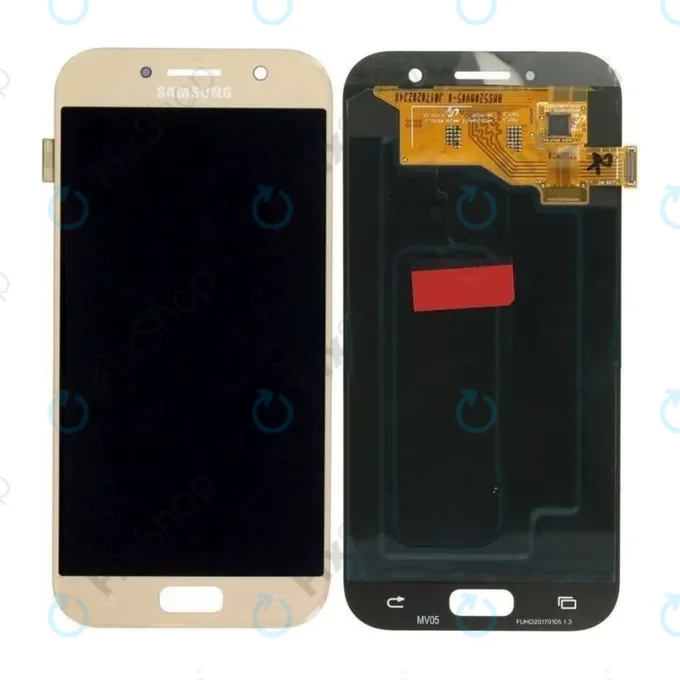 Samsung Galaxy A5 A520F (2017) - LCD Kijelző + Érintőüveg (Gold Sand) - GH97-19733B, GH97-20135B Genuine Service Pack