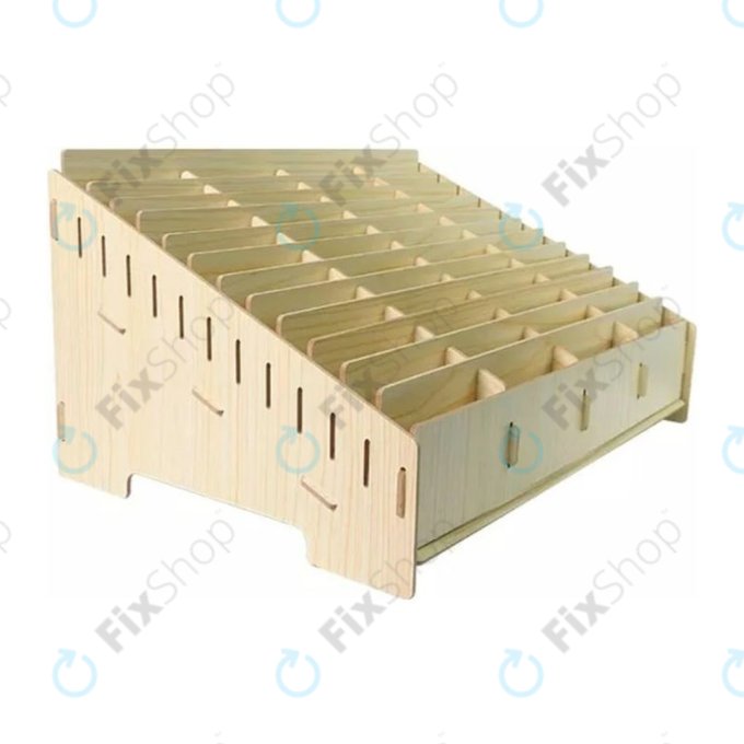 Univerzális fa állvány / szervező telefonokhoz 48 rekesszel