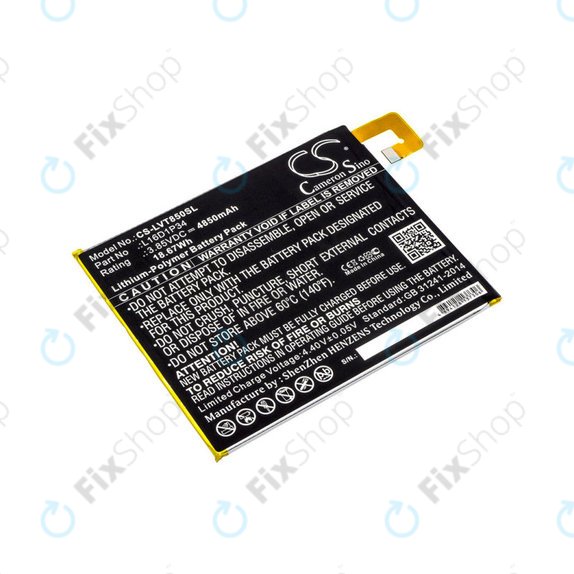 Akkumulátor Lenovo Tab 4, Lenovo TB850, 4850mAh, Li-Pol, 3.85V, L16D1P34, HQ